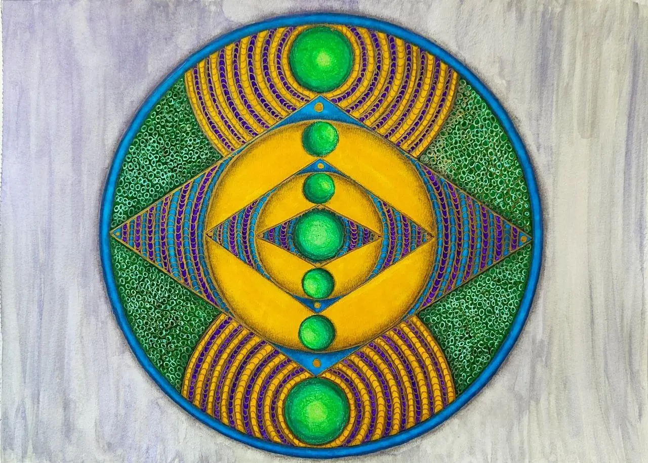 Mandala Conexión Cielo-Tierra - Anclaje entre lo divino y lo terrenal